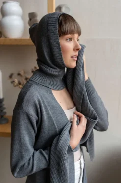 Women's Knitted Merino Winter Balaclava Hood<Monala Cheap