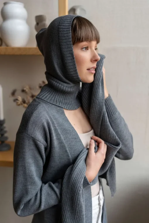 Women's Knitted Merino Winter Balaclava Hood<Monala Cheap
