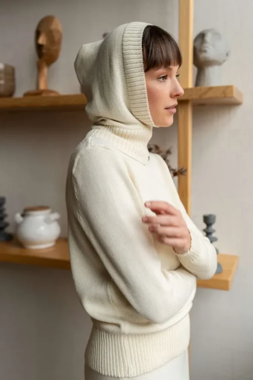 Women's Knitted Merino Winter Balaclava Hood<Monala Cheap