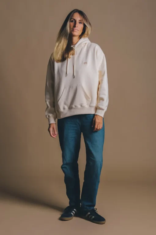 Women's Organic Essential Oversized Hoodie Ivory<Trendsplant Flash Sale