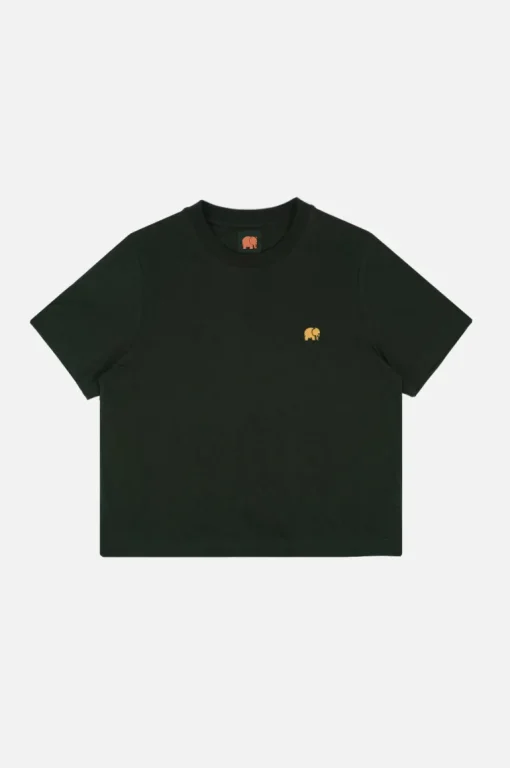 Women's Organic Essential T-Shirt Scarab Green<Trendsplant Outlet