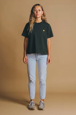 Women's Organic Essential T-Shirt Scarab Green<Trendsplant Outlet