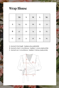 Wrap Blouse Musta<KAIKO Outlet