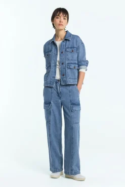 Yata Jeans Jim Mid Marble Blue<Kings Of Indigo Hot