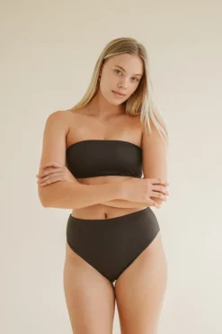 Yuna Bikini Top Black/White<Pura Clothing Shop