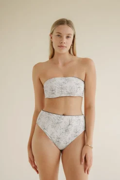 Yuna Bikini Top Black/White<Pura Clothing Shop