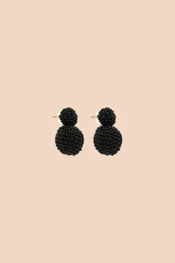 Zaida Earrings Black<KAIKO Cheap