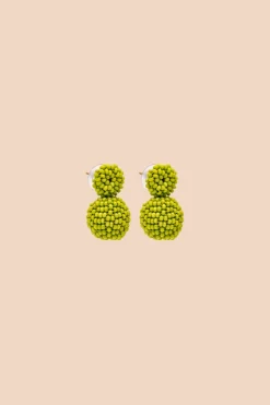 Zaida Earrings Bright Olive<KAIKO New