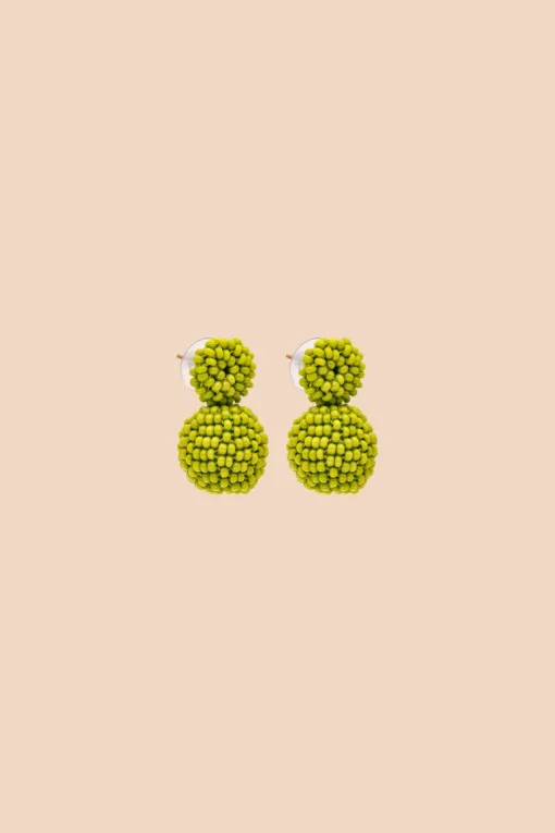 Zaida Earrings Bright Olive<KAIKO New