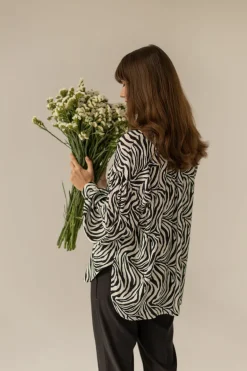 Zebra Geometric Shirt<Enteliér Best Sale