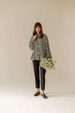 Zebra Geometric Shirt<Enteliér Best Sale