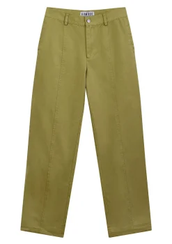 Ziggy Organic Cotton Trousers Khaki Green<KOMODO Hot