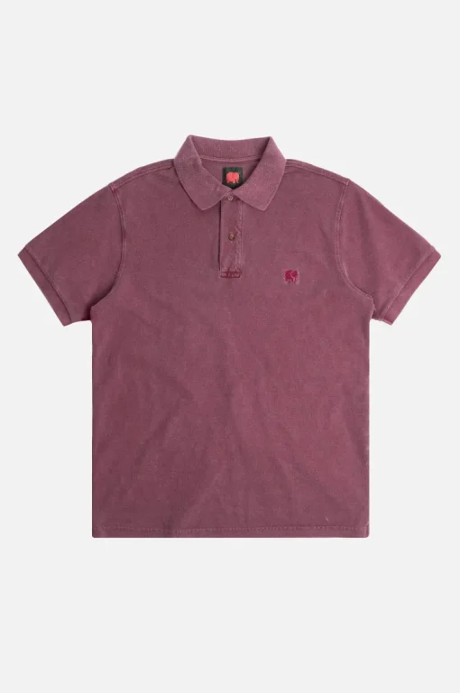 Zinfandel Pigmenttivärjätty Poolopaita Punainen<Trendsplant Cheap