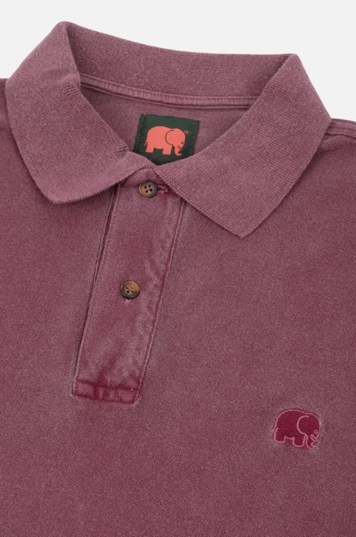 Zinfandel Pigmenttivärjätty Poolopaita Punainen<Trendsplant Cheap