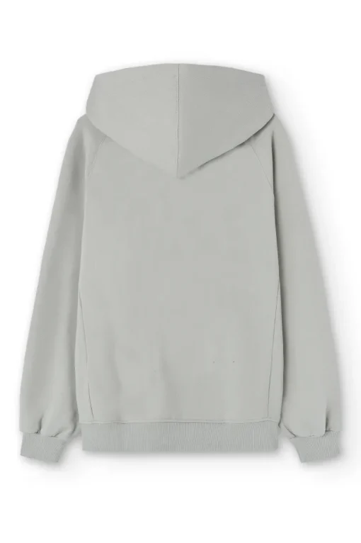 Zipper Essential Hoodie Grey<NWHR Clothing Clearance