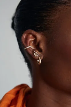Zirconia Earcuff Kulta<JOIA Discount