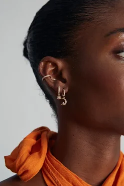 Zirconia Earcuff Kulta<JOIA Discount