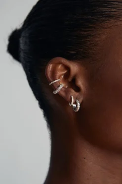 Zirconia Korvarenkaat Hopea<JOIA Clearance
