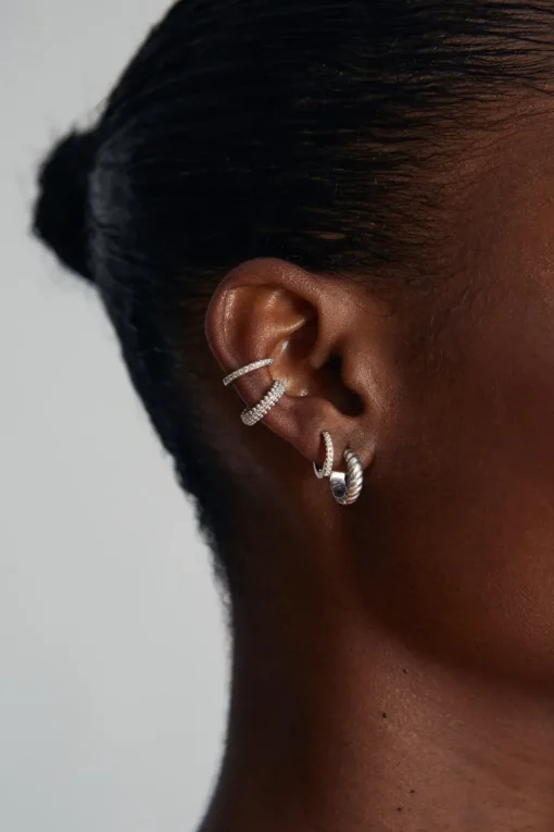 Zirconia Korvarenkaat Hopea<JOIA Clearance