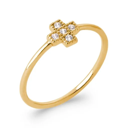 Zirconia Risti Sormus Kulta<JOIA Best