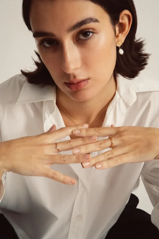 Zirconia Risti Sormus Kulta<JOIA Best