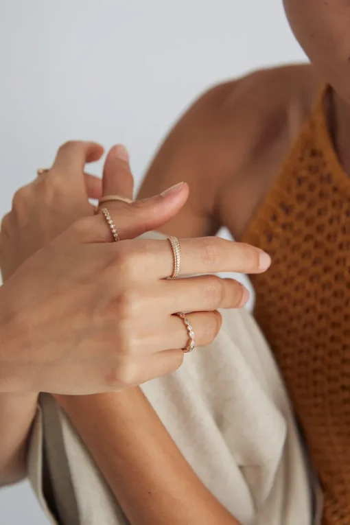 Zirconita Sormus Kulta<JOIA Store