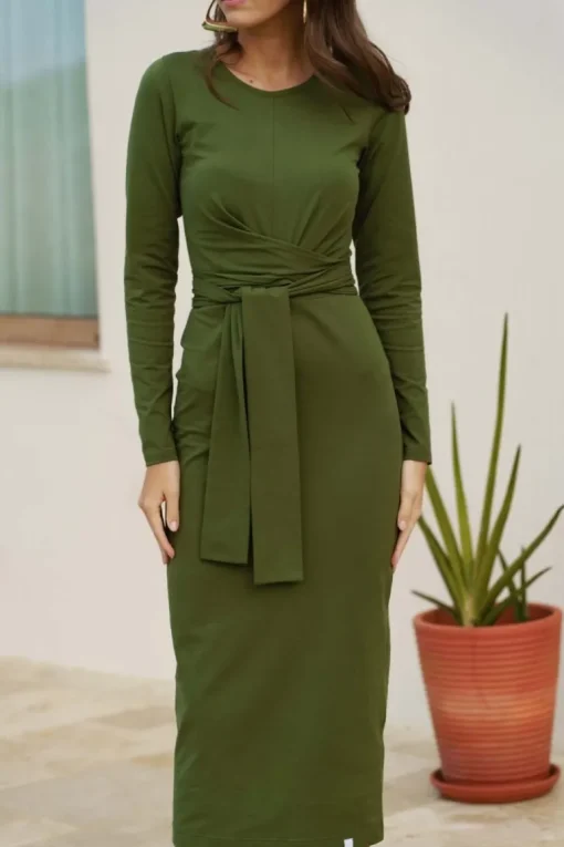 Zoey Dress Chive<Nakoa Fashion